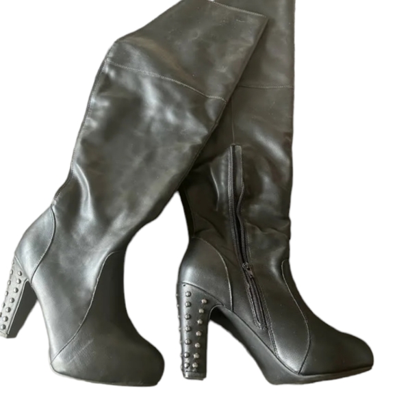 Torrid Studded Heel Over The Knee Boots. Never Worn - Picture 2 of 7
